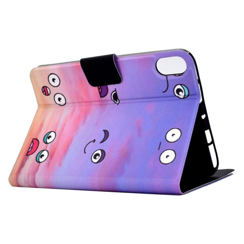 Capa Flip Para iPad 10.9" (2022) Caras Engraçadas