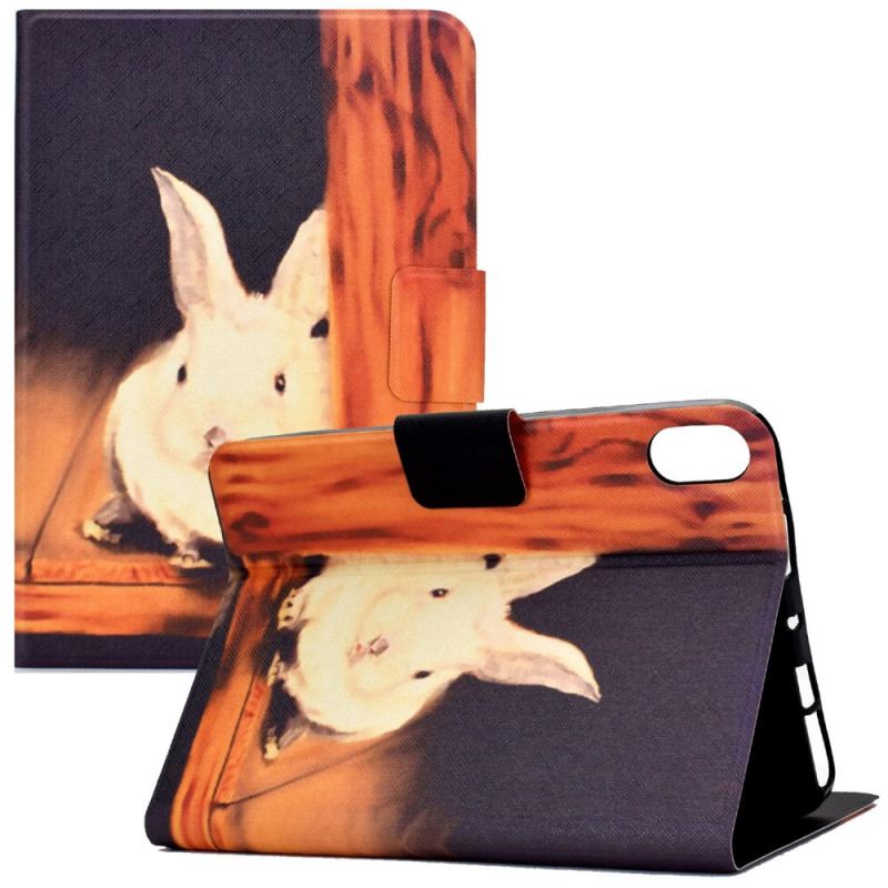 Capa Flip Para iPad 10.9" (2022) Coelho