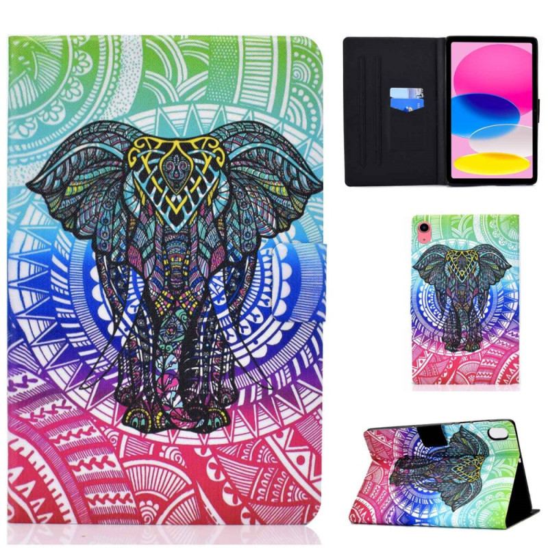 Capa Flip Para iPad 10.9" (2022) Elefante Indiano