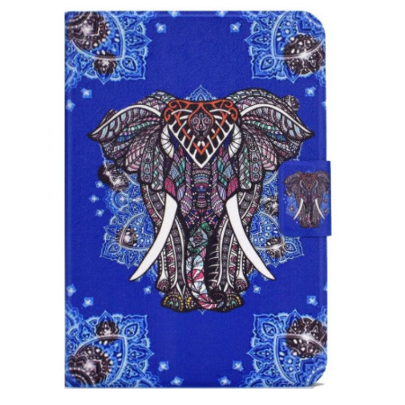 Capa Flip Para iPad 10.9" (2022) Elefante Tribal