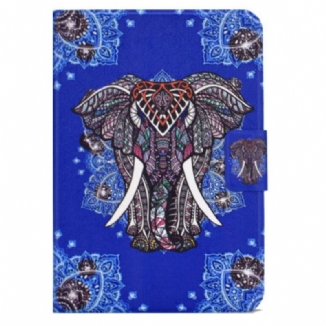 Capa Flip Para iPad 10.9" (2022) Elefante Tribal