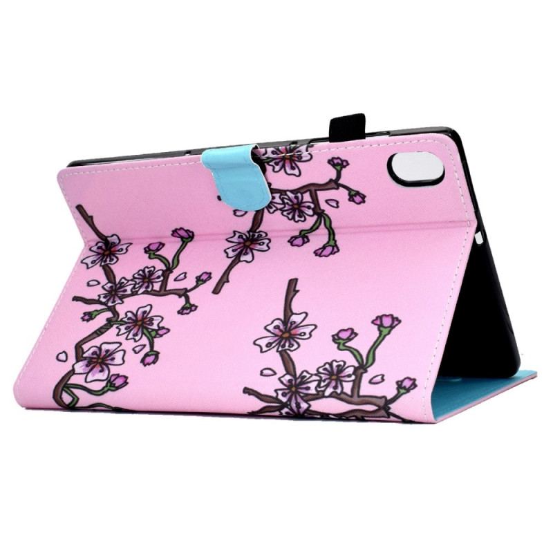 Capa Flip Para iPad 10.9" (2022) Flores De Ameixa