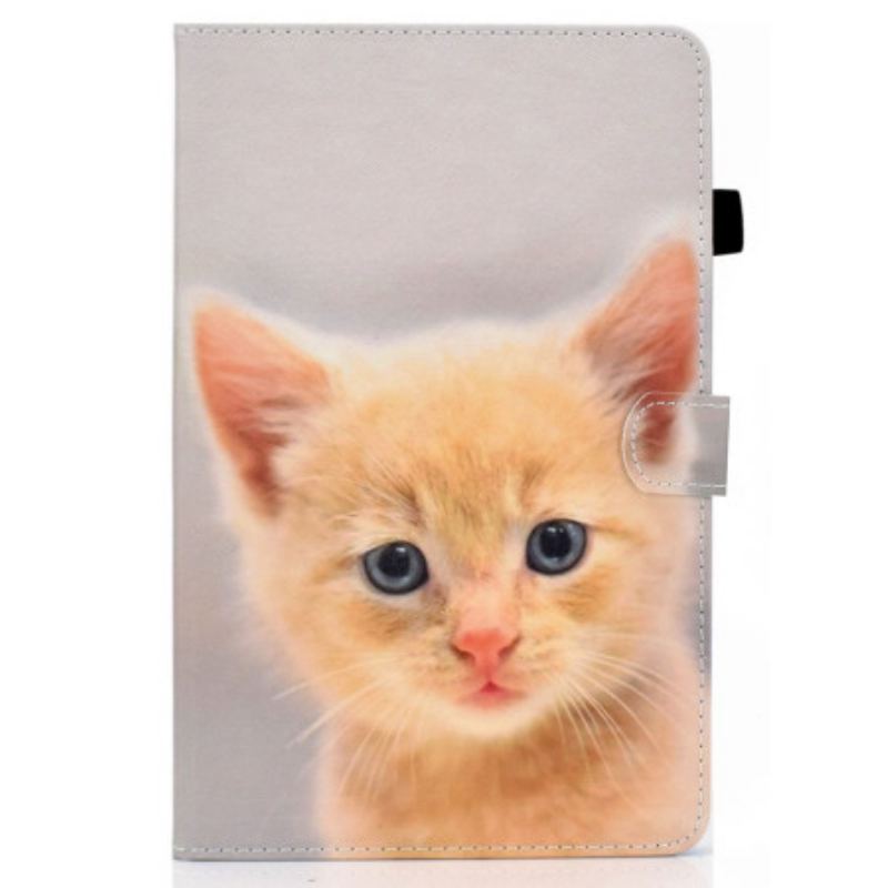 Capa Flip Para iPad 10.9" (2022) Gatinho Ruivo