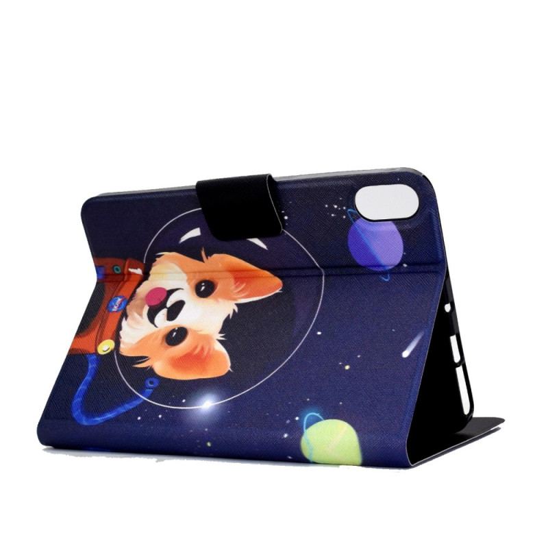 Capa Folio Para iPad 10.9" (2022) Cao Espacial