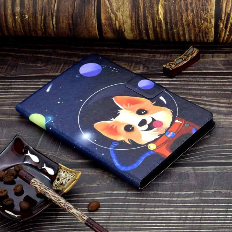 Capa Folio Para iPad 10.9" (2022) Cao Espacial