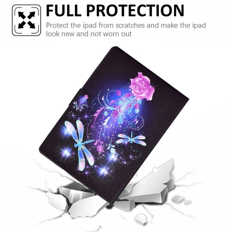 Capa Folio Para iPad 10.9" (2022) Fada Borboleta