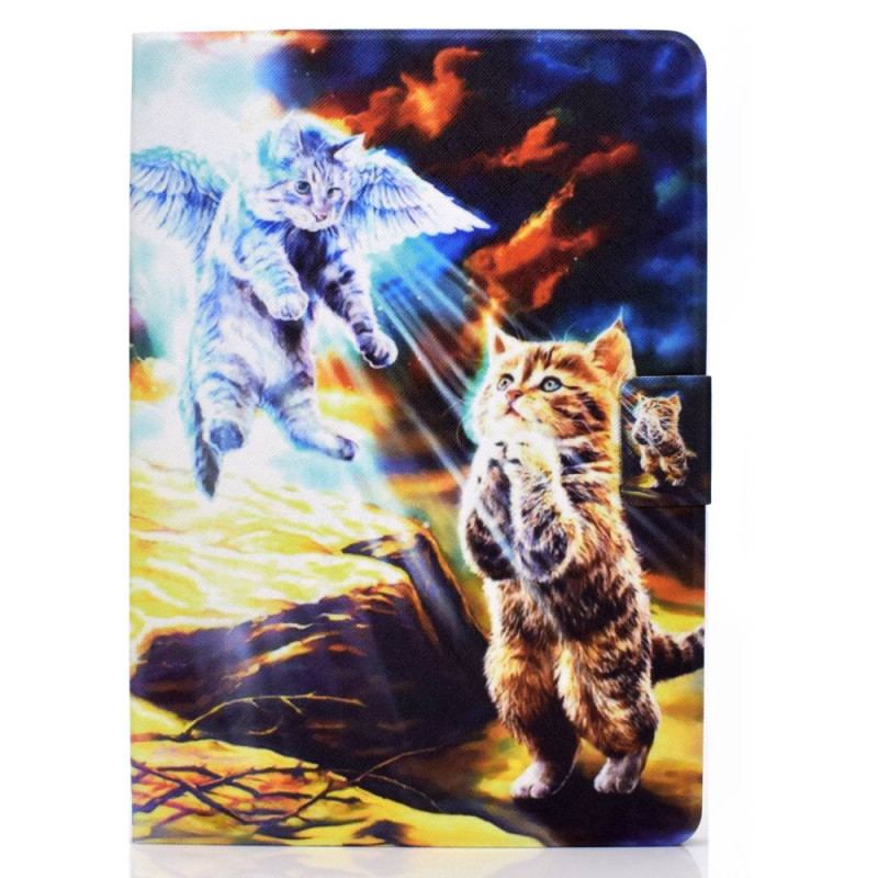 Capa Folio Para iPad 10.9" (2022) Felino