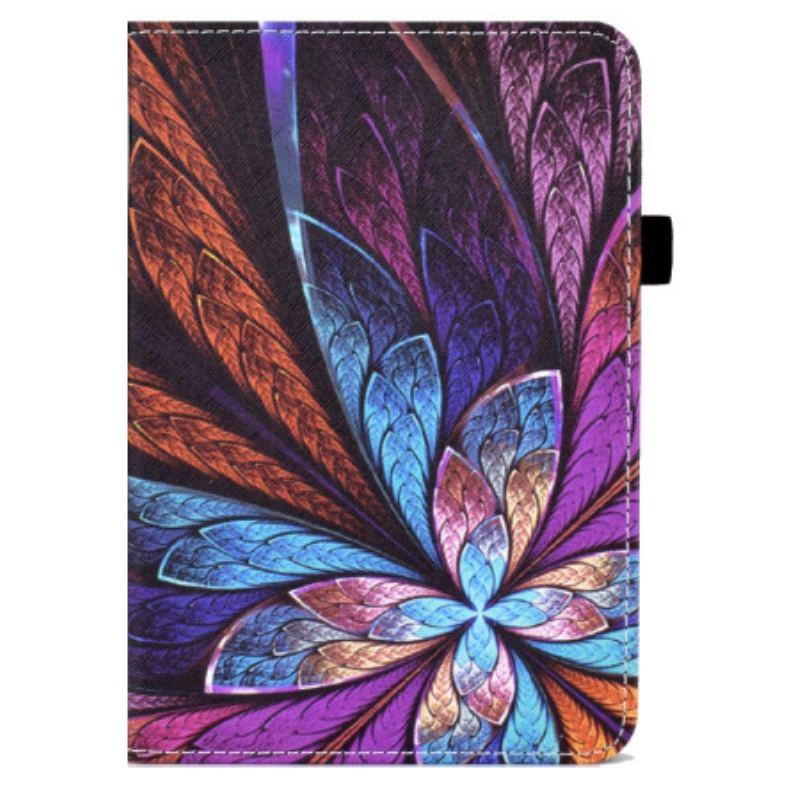 Capa Folio Para iPad 10.9" (2022) Flor Abstrata