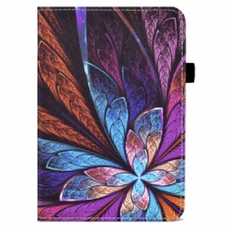 Capa Folio Para iPad 10.9" (2022) Flor Abstrata