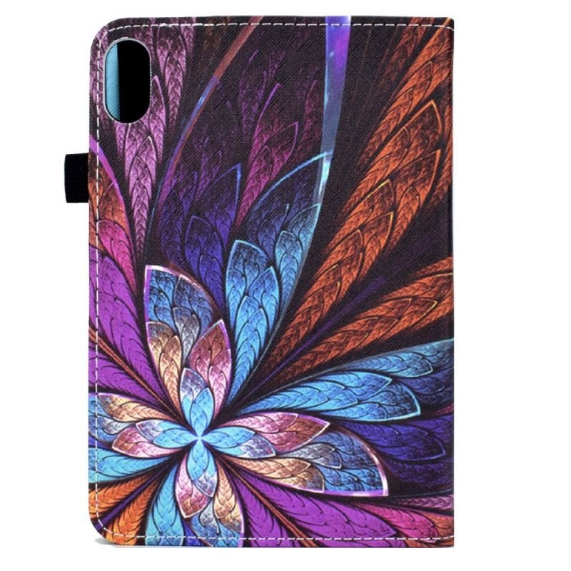 Capa Folio Para iPad 10.9" (2022) Flor Abstrata