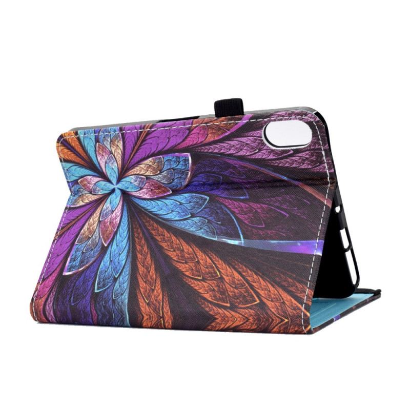 Capa Folio Para iPad 10.9" (2022) Flor Abstrata