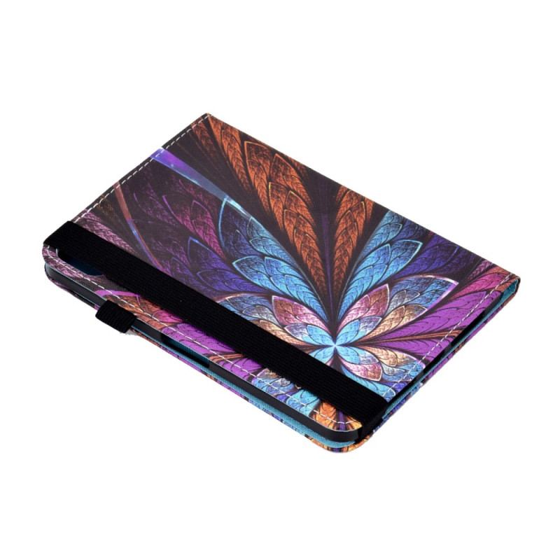 Capa Folio Para iPad 10.9" (2022) Flor Abstrata