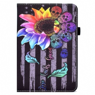 Capa Folio Para iPad 10.9" (2022) Flores Flores Flores