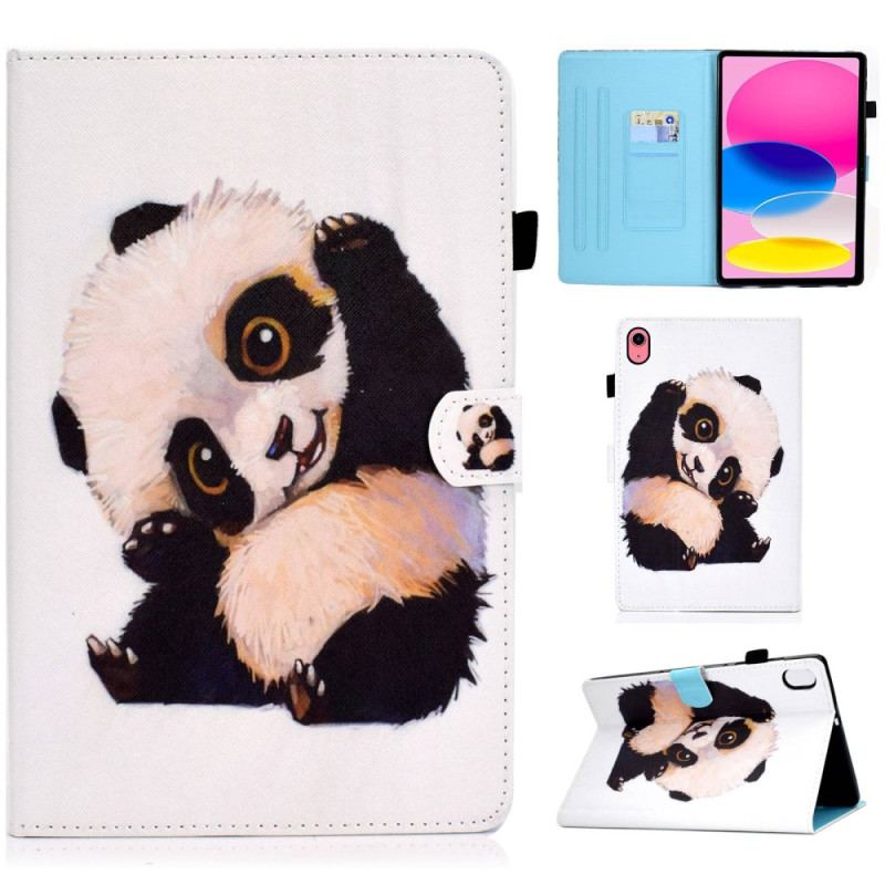 Capa Folio Para iPad 10.9" (2022) Panda Fofo