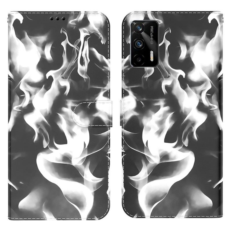 Capa Flip Para Realme GT 5G Padrão Abstrato