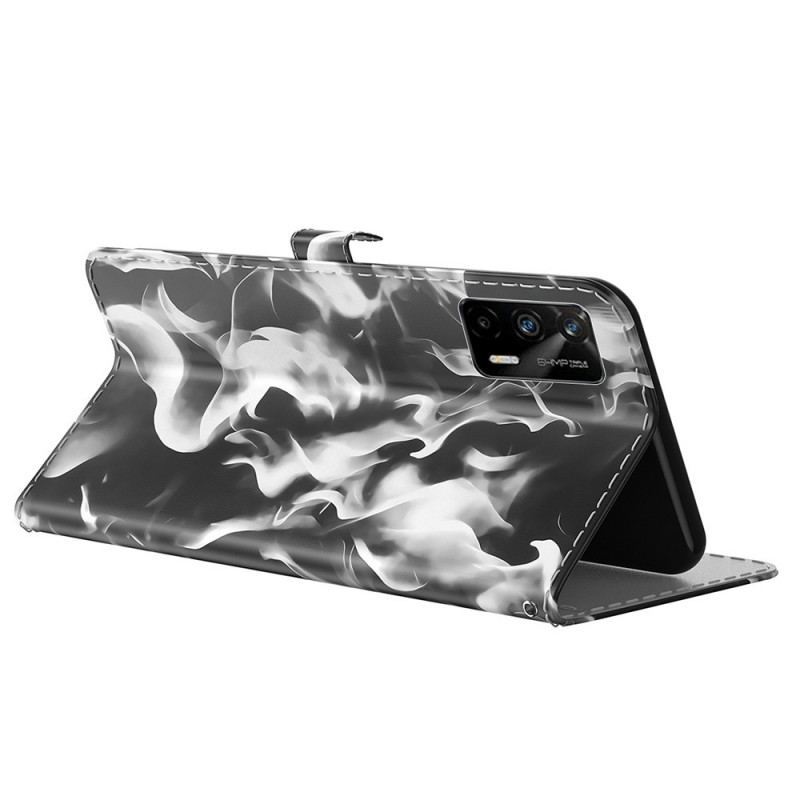 Capa Flip Para Realme GT 5G Padrão Abstrato