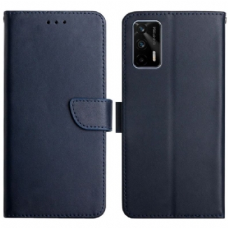 Capa Folio Para Realme GT 5G Couro Napa Genuíno