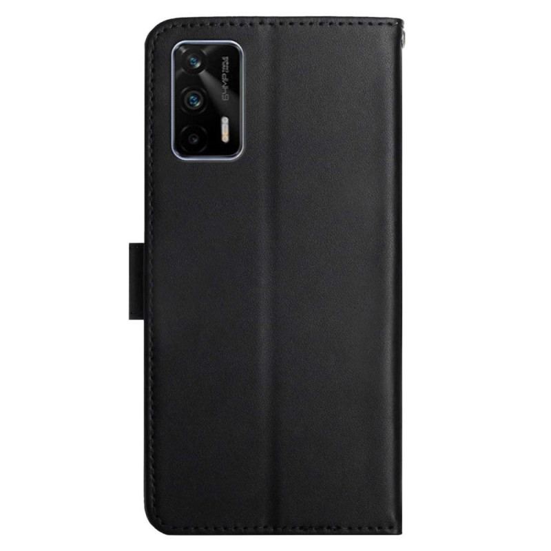 Capa Folio Para Realme GT 5G Couro Napa Genuíno