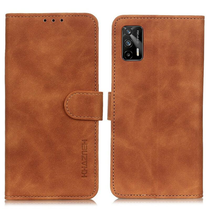 Capa Folio Para Realme GT 5G Efeito Couro Vintage Khazneh