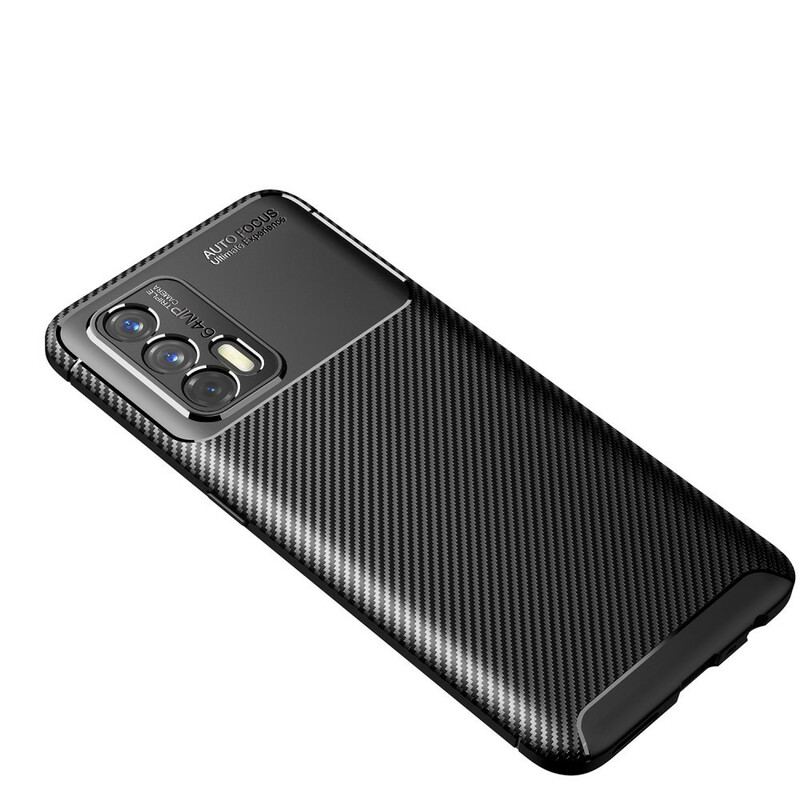 Capa Para Realme GT 5G Textura Flexível De Fibra De Carbono