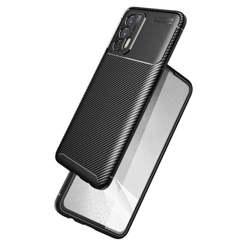 Capa Para Realme GT 5G Textura Flexível De Fibra De Carbono