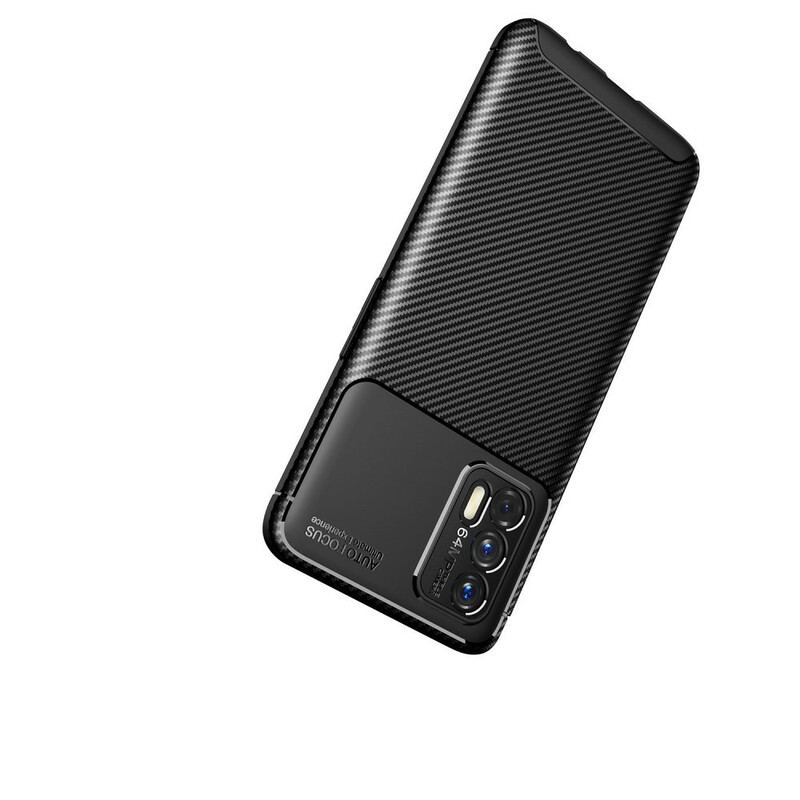 Capa Para Realme GT 5G Textura Flexível De Fibra De Carbono