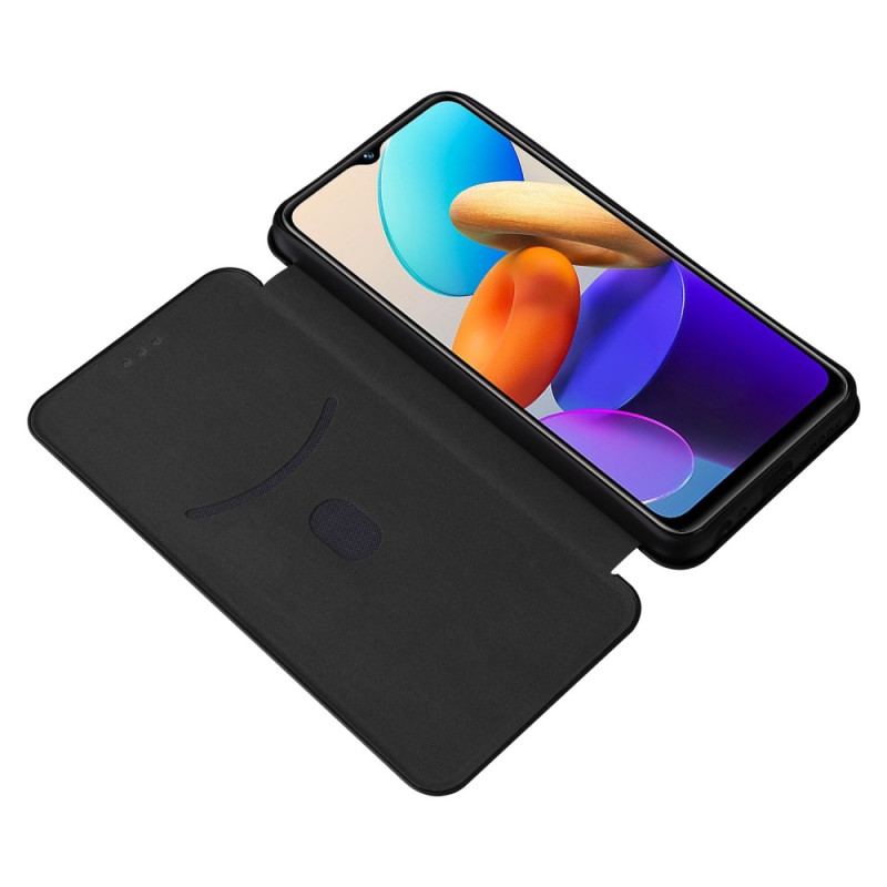 Capa De Celular Para Vivo Y22s Flip Fibra De Carbono