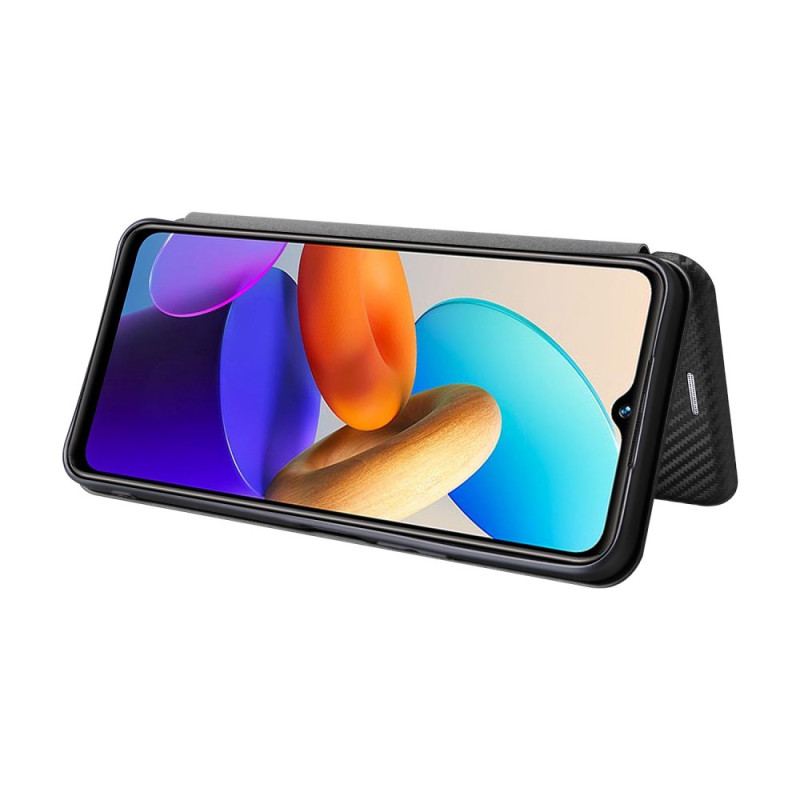 Capa De Celular Para Vivo Y22s Flip Fibra De Carbono