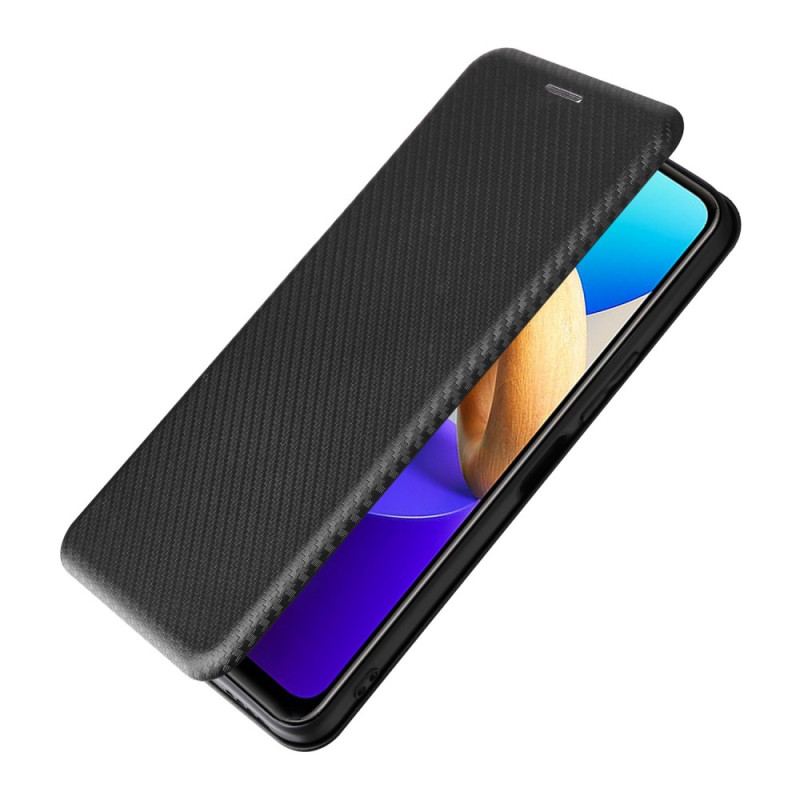 Capa De Celular Para Vivo Y22s Flip Fibra De Carbono