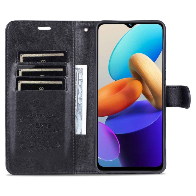 Capa Flip Para Vivo Y22s Efeito Couro Azns