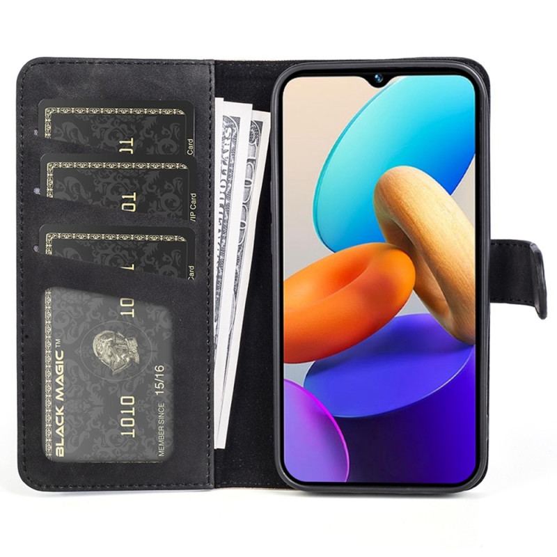 Capa Flip Para Vivo Y22s Estilo De Couro Ondulado