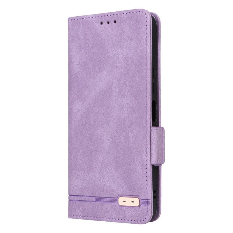 Capa Flip Para Vivo Y22s Fecho Duplo Vintage