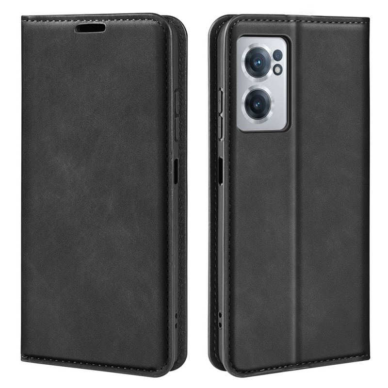 Capa De Celular Para OnePlus Nord CE 2 5G Flip Toque De Seda