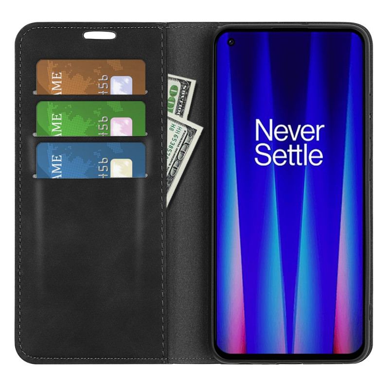 Capa De Celular Para OnePlus Nord CE 2 5G Flip Toque De Seda