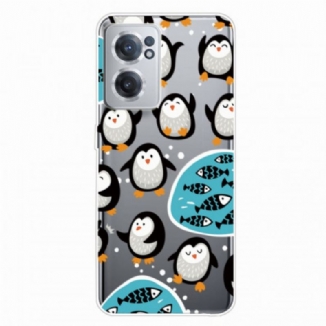 Capa De Celular Para OnePlus Nord CE 2 5G Pinguins Loucos