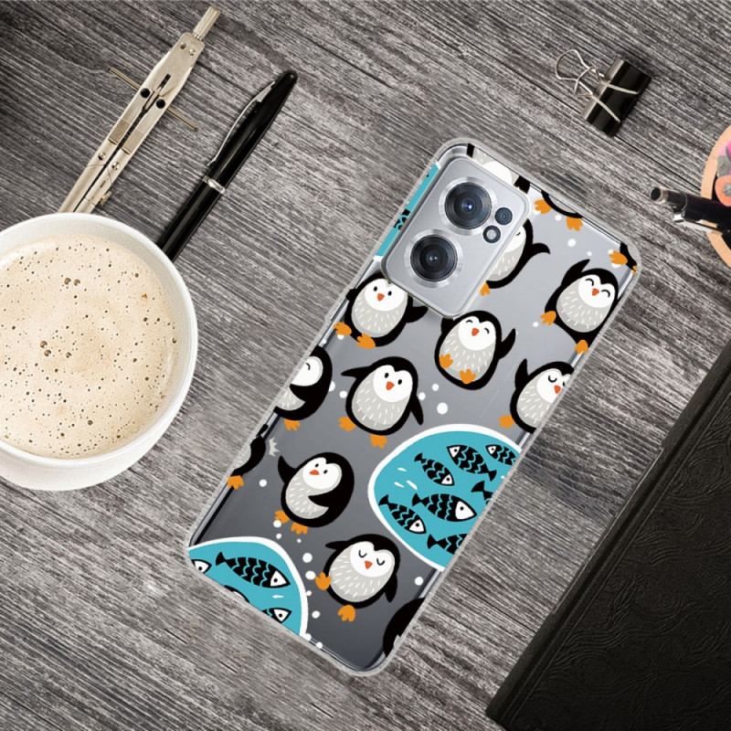 Capa De Celular Para OnePlus Nord CE 2 5G Pinguins Loucos