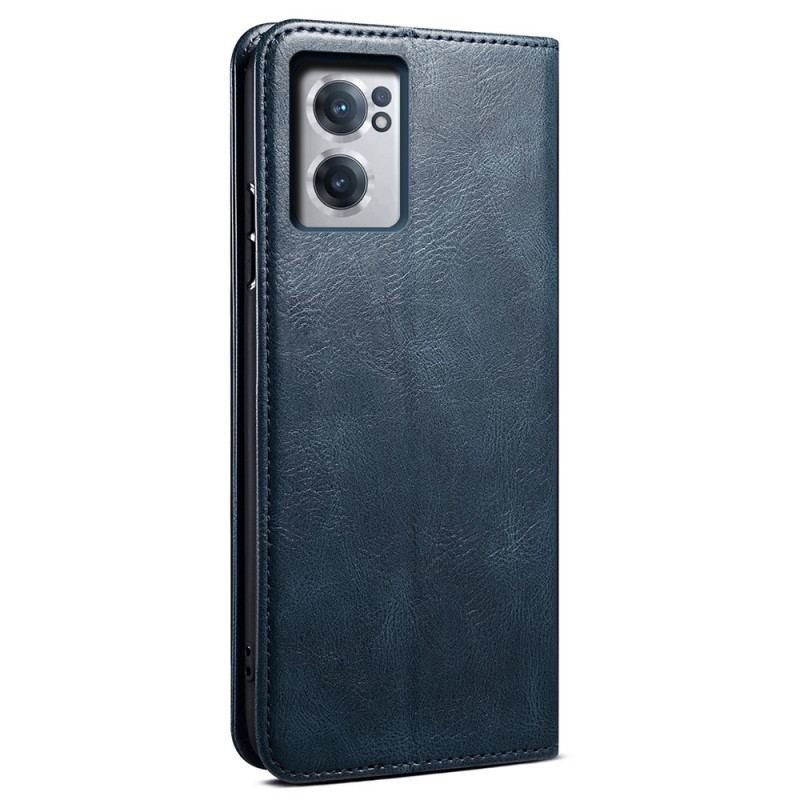 Capa De Couro Para OnePlus Nord CE 2 5G Efeito Couro