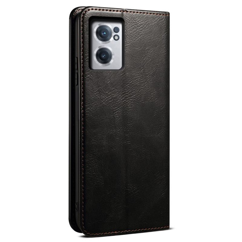 Capa De Couro Para OnePlus Nord CE 2 5G Efeito Couro