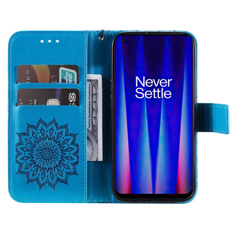 Capa De Couro Para OnePlus Nord CE 2 5G Mandala Textura