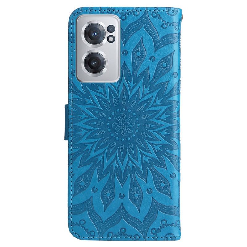 Capa De Couro Para OnePlus Nord CE 2 5G Mandala Textura