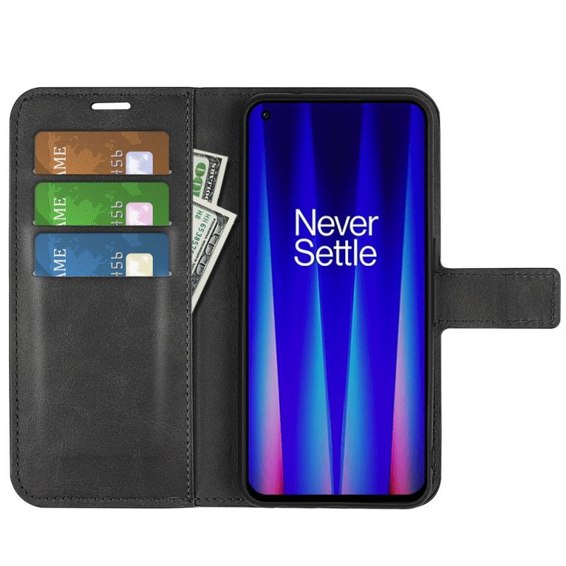 Capa De Couro Para OnePlus Nord CE 2 5G Couro Sintético Curtido