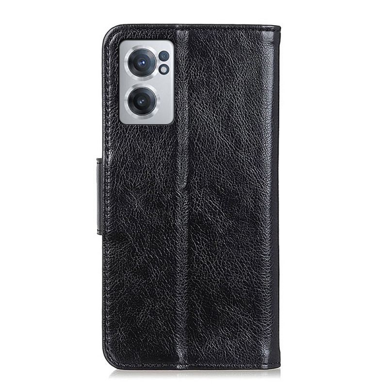 Capa De Couro Para OnePlus Nord CE 2 5G Textura Nappa