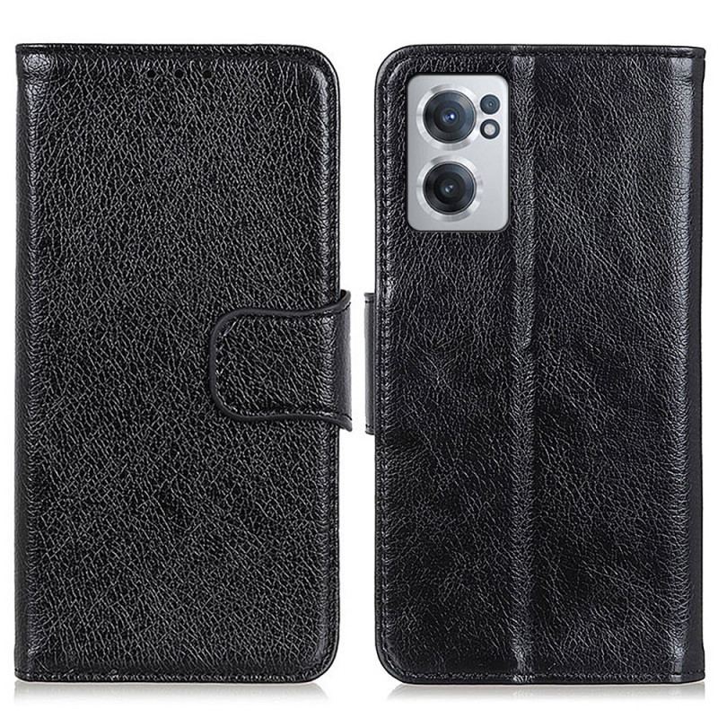 Capa De Couro Para OnePlus Nord CE 2 5G Textura Nappa