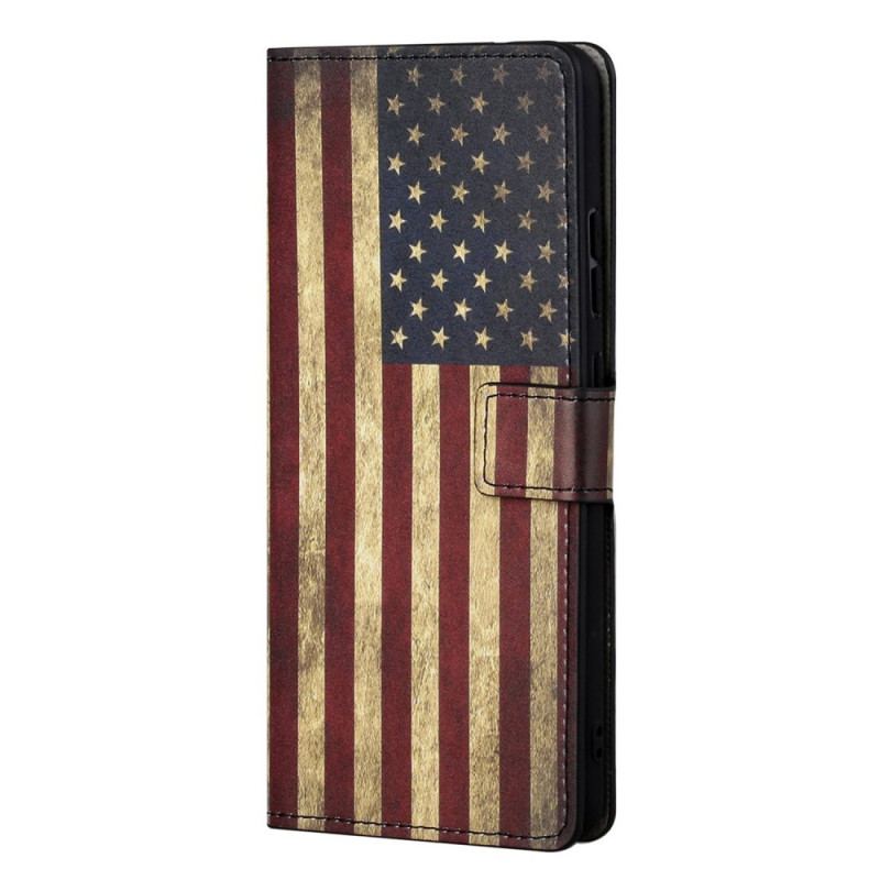 Capa Em Pele Para OnePlus Nord CE 2 5G Bandeira Americana