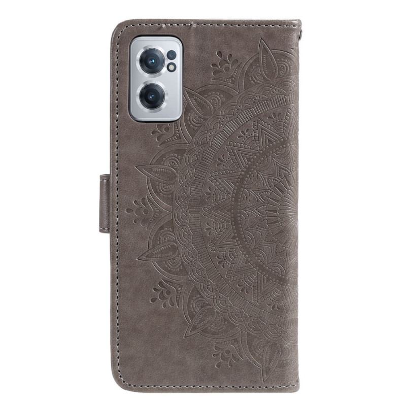 Capa Em Pele Para OnePlus Nord CE 2 5G Mandala Floral