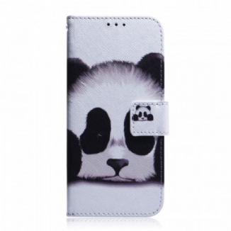 Capa Em Pele Para OnePlus Nord CE 2 5G Panda Triste