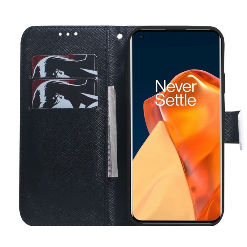 Capa Em Pele Para OnePlus Nord CE 2 5G Panda Triste