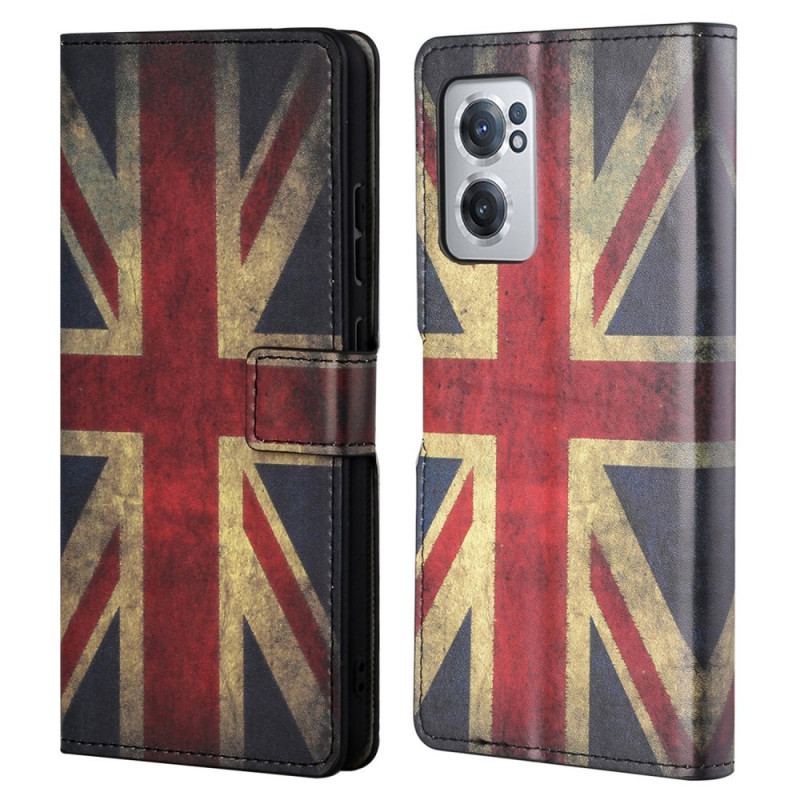 Capa Flip Para OnePlus Nord CE 2 5G Bandeira Britânica