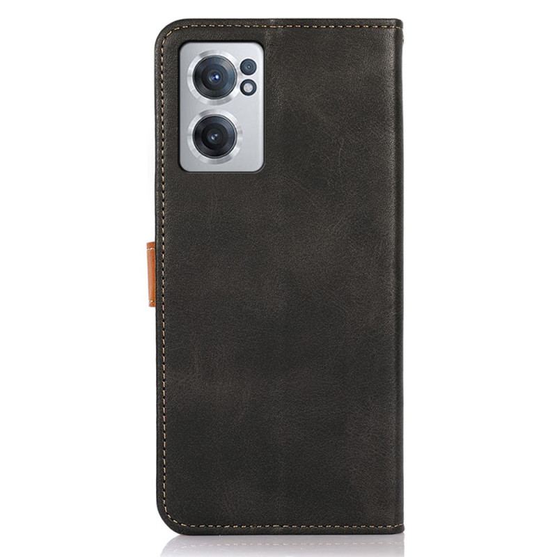 Capa Flip Para OnePlus Nord CE 2 5G Botão Kazneh