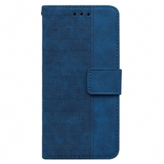 Capa Flip Para OnePlus Nord CE 2 5G Costura De Couro Falso